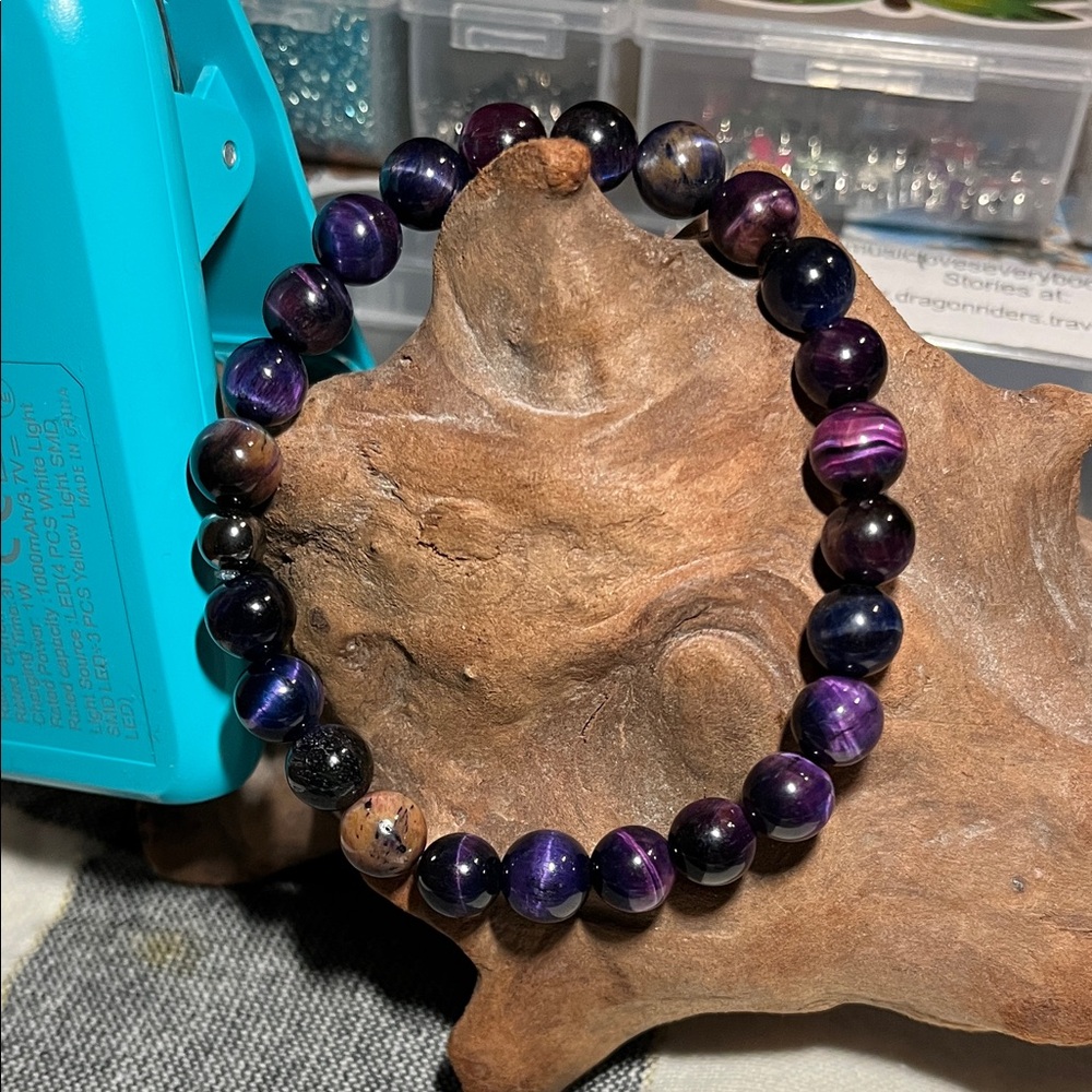 8mm galaxy tigers eye